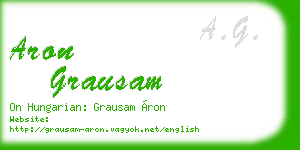 aron grausam business card